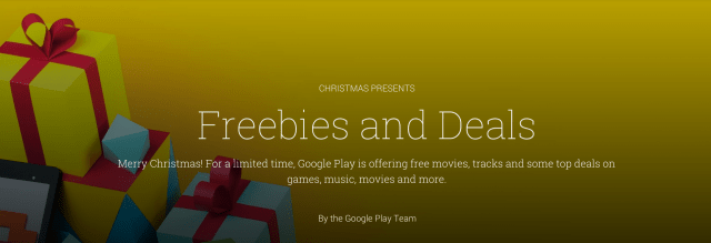 Google Play : les apps et jeux en promotion pour les fêtes de Noël