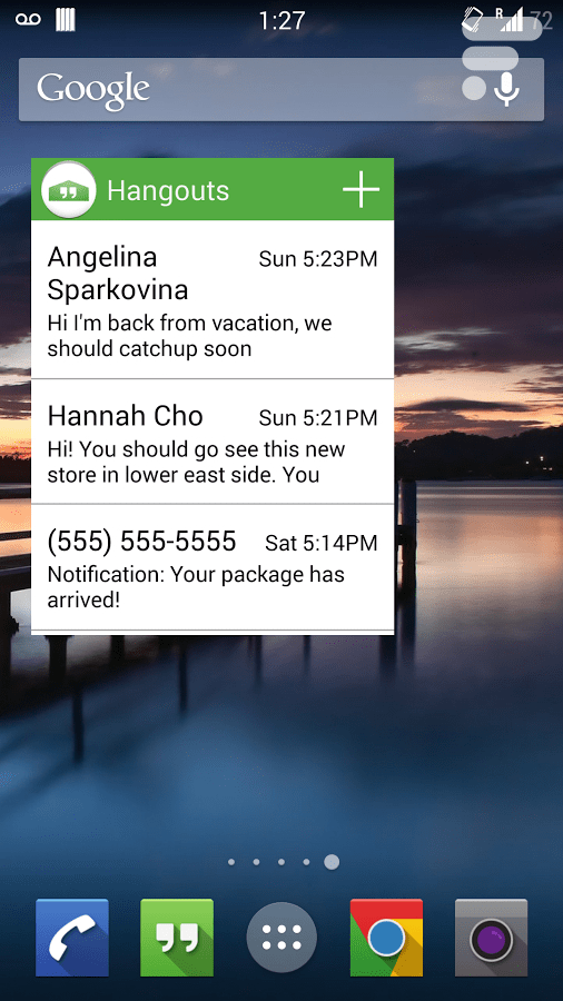 Widget Hangouts