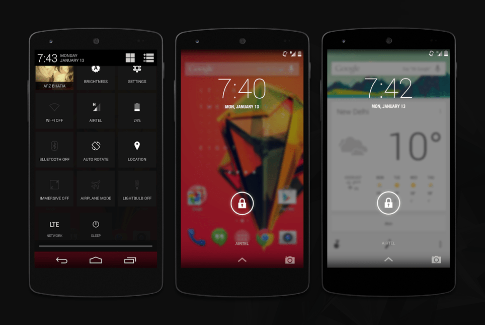 Andorid Paranoid Android AOSPA4+ Beta2 - 1312014 PNG