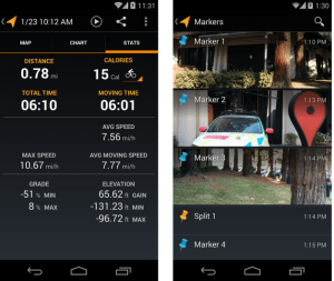 android google mytracks 2.0.5 mes parcours calories perdues images 01