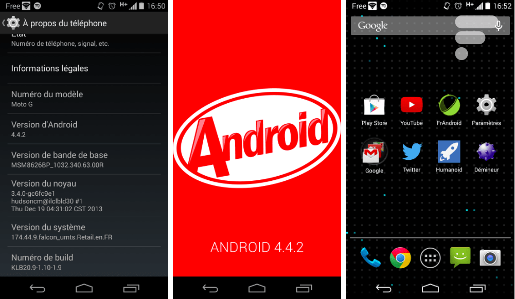 tutoriel forcer mise à jour android 4.4.2 kitkat motorola moto g france fr french