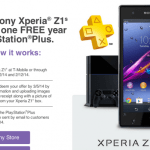 Bon plan : 1 an d’abonnement Playstation Plus pour les possesseurs du Xperia Z1, Z1 Compact et Z Ultra