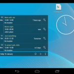 Calendrier Widget, un nouveau widget au design Holo sur Android