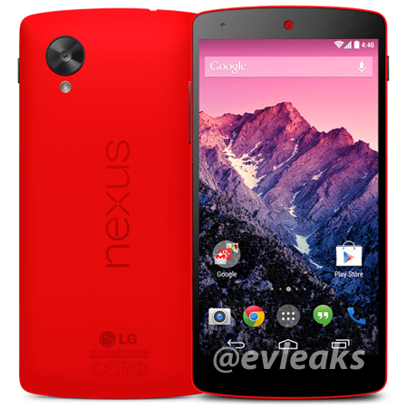 android google nexus 5 rouge image 0