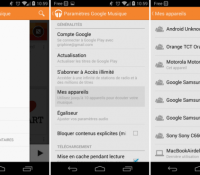 android google play music 3.4 my devices mes appareils tiroir latéral images 01