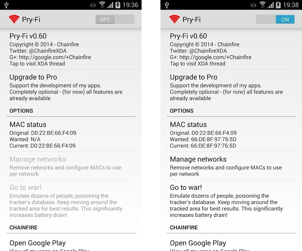 android pry-fi wifi wi-fi private privé invisible réseau sans fil image 0