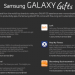Le Samsung Galaxy S5 sera livré avec 500 dollars de services offerts, les Galaxy Gifts