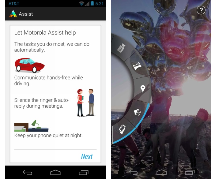 Motorola Assist et Appareil photo Motorola sur Android : prenez des photos depuis les touches volume de votre téléphone