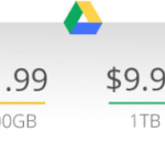 Google casse les prix de ses offres Drive : 100 Go à 1,99 dollars par mois !
