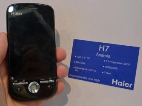 Haier, fabriquant chinois montre son terminal Android
