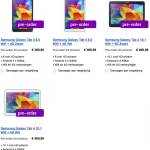 Samsung Galaxy Tab 4 : entre 200 et 470 euros aux Pays-Bas