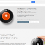 Le thermostat Nest est à vendre sur le Google Play aux USA et en Grande Bretagne