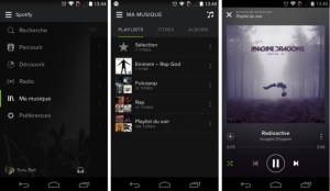 L’interface de Spotify passe du côté obscur de la force sur Android