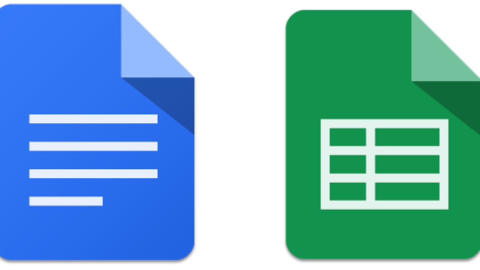 Les apps Google Docs et Sheets abordent le Play Store