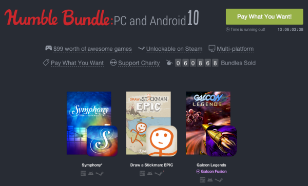Humble Bundle 10 : 8 jeux cross-plateformes Android, PC, Mac et Linux en promotion !