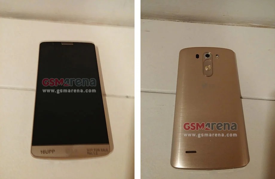 android lg g3 prototype gold première image