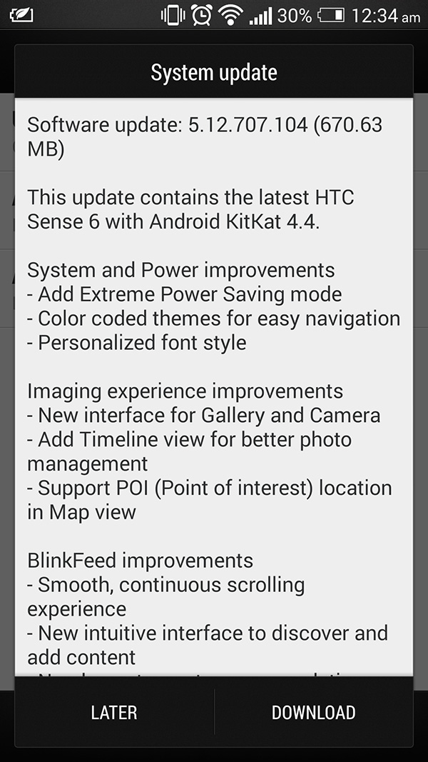 sense 6 HTC One m7