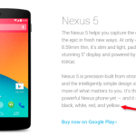 Nexus 5 : bientôt un coloris jaune ?