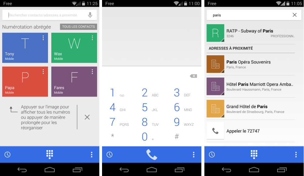 android google dialer 1.1 téléphone google image 01