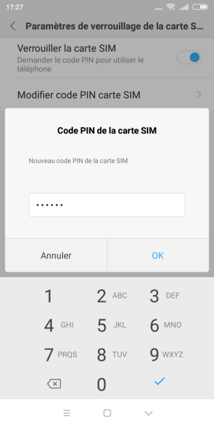 changer code pin xiaomi 6