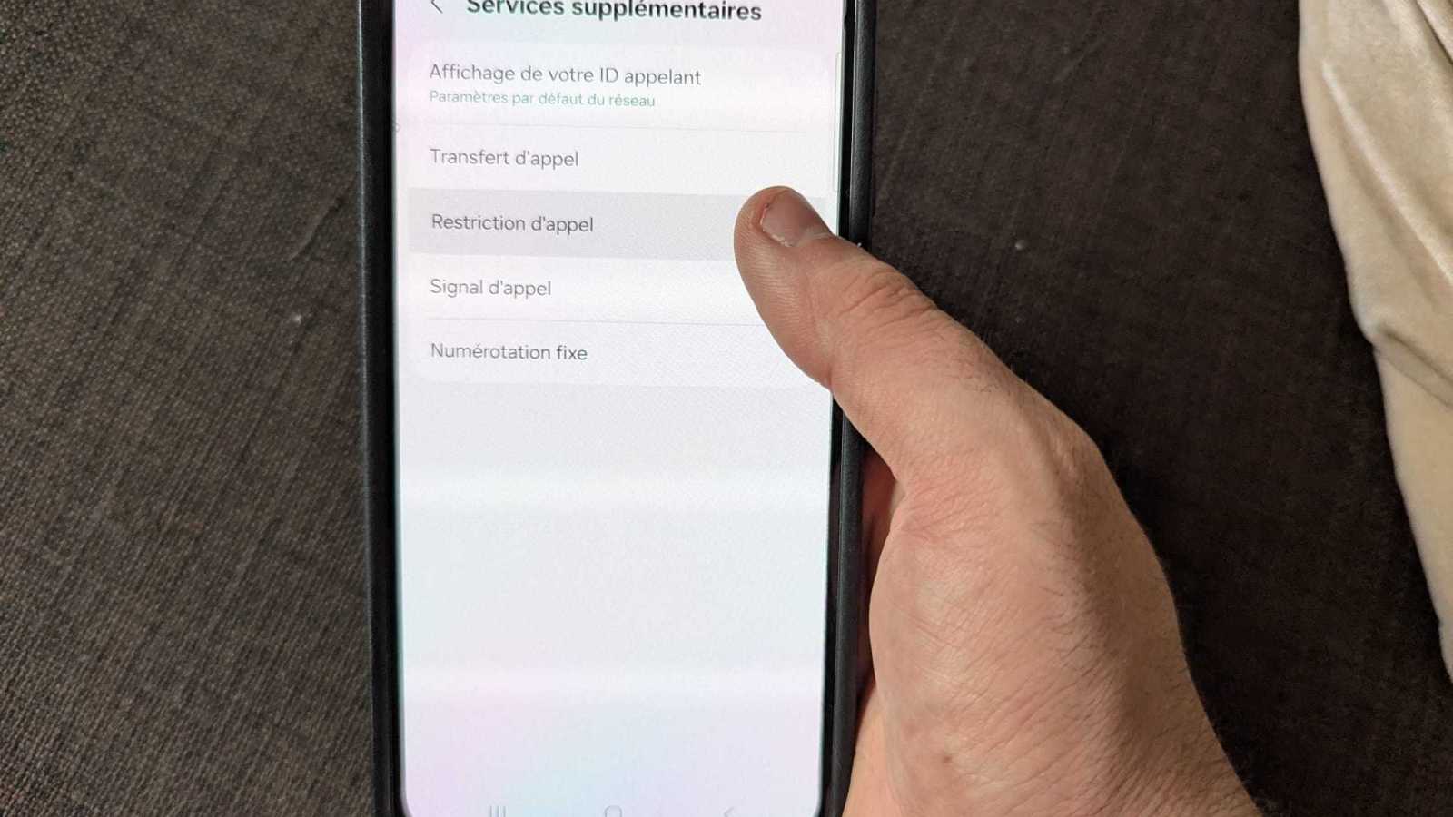Comment activer la restriction d’appel sur Android ?