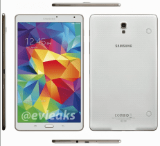 Samsung Galaxy Tab S : des premiers rendus presse des tablettes de 8,4 et 10,5 pouces