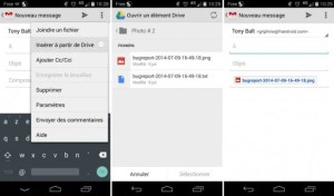 Gmail 4.9 simplifie le partage de fichiers Google Drive