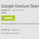 Google Gesture Search dépoussiéré après un an sans mise à jour !
