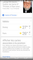 Google Now : l’aperçu des vignettes précise dorénavant les températures minimales et maximales