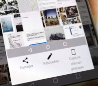 L'option de capture d'écran défilant sur un smartphone Huawei