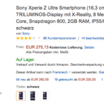 Bon plan : Sony Xperia Z Ultra à 277 euros
