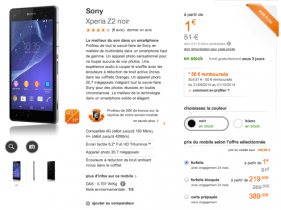 Bon plan : Le Sony Xperia Z2 à 389,90 euros chez Orange