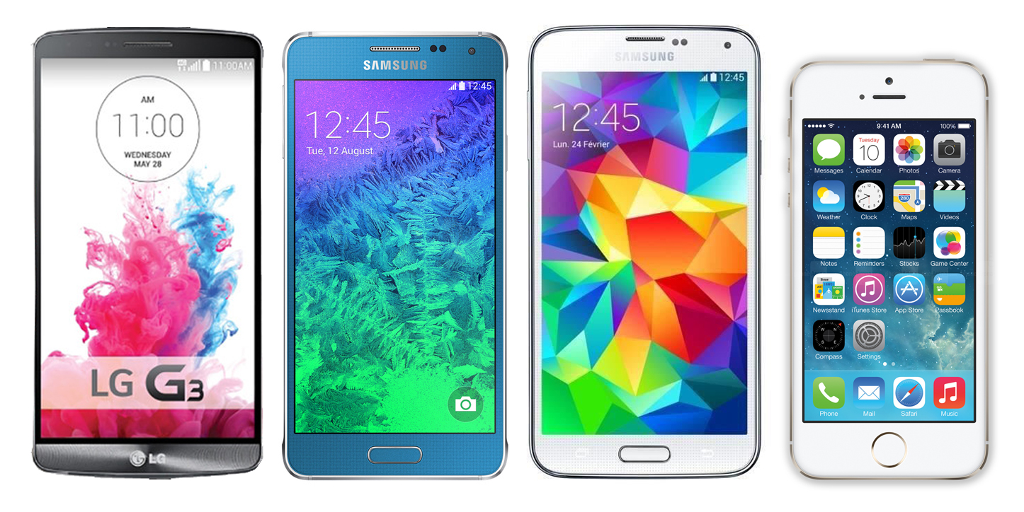 Comparatif-iPhone-5-Galaxy-Alpha-LG-G3-Galaxy-S5