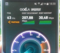 Screenshot Speedtest 207Mbits