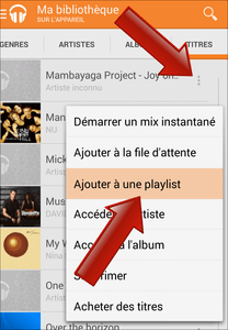 Comment créer une playlist sur Google Play Musique (Android) ?