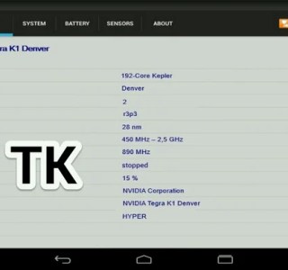 La présumée « Nexus 9 » avec un processeur Nvidia Tegra K1 64 bits ?