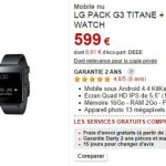 Bon Plan : un pack LG G3 + G Watch à 499 euros chez Darty