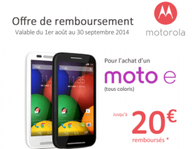 Bon plan : Motorola Moto E à 70 euros
