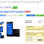Xperia Z3 Compact : 439 euros au Royaume-Uni ? Xperia Z3 Compact : 439 euros au Royaume-Uni ?
