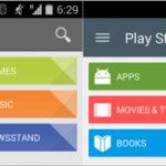 Un aperçu du Play Store 5.0 en version Material Design