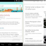 Google Now affiche des cartes sur les éclipses et l’activité policière
