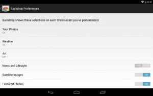 Chromecast s’ouvre à la personnalisation avec Backdrop