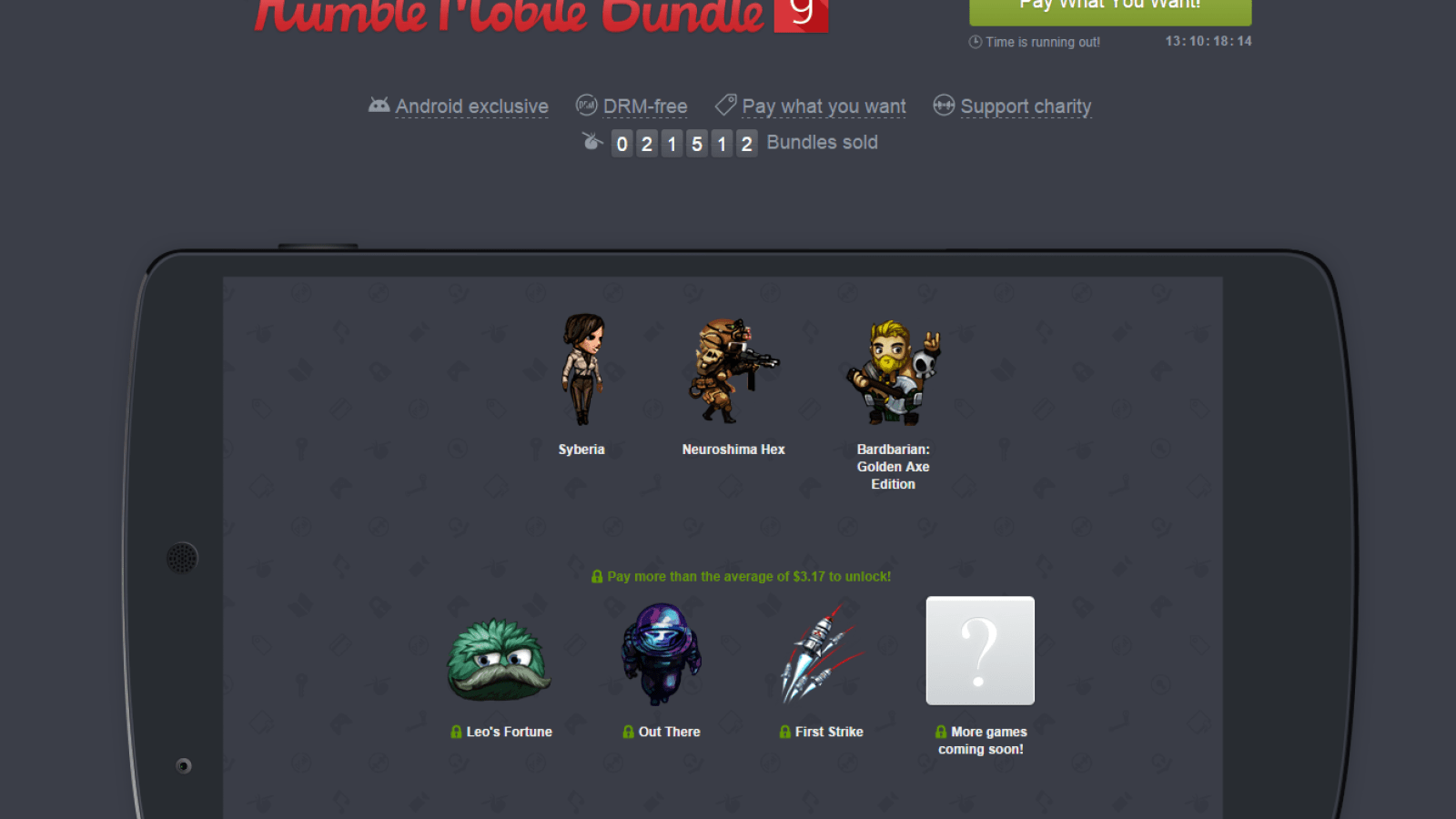 Humble Mobile Bundle 9 : le grand cru du mois d'octobre