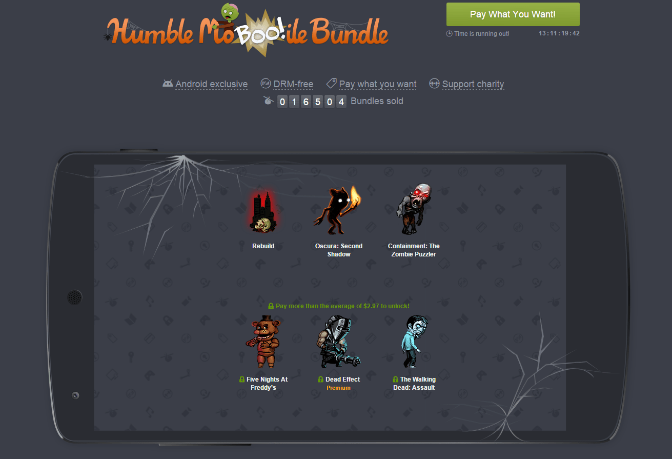 humble mobile bundle halloween