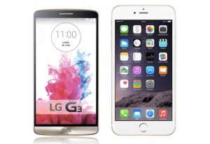 LG G3 contre iPhone 6 Plus, les géants dans l’arène