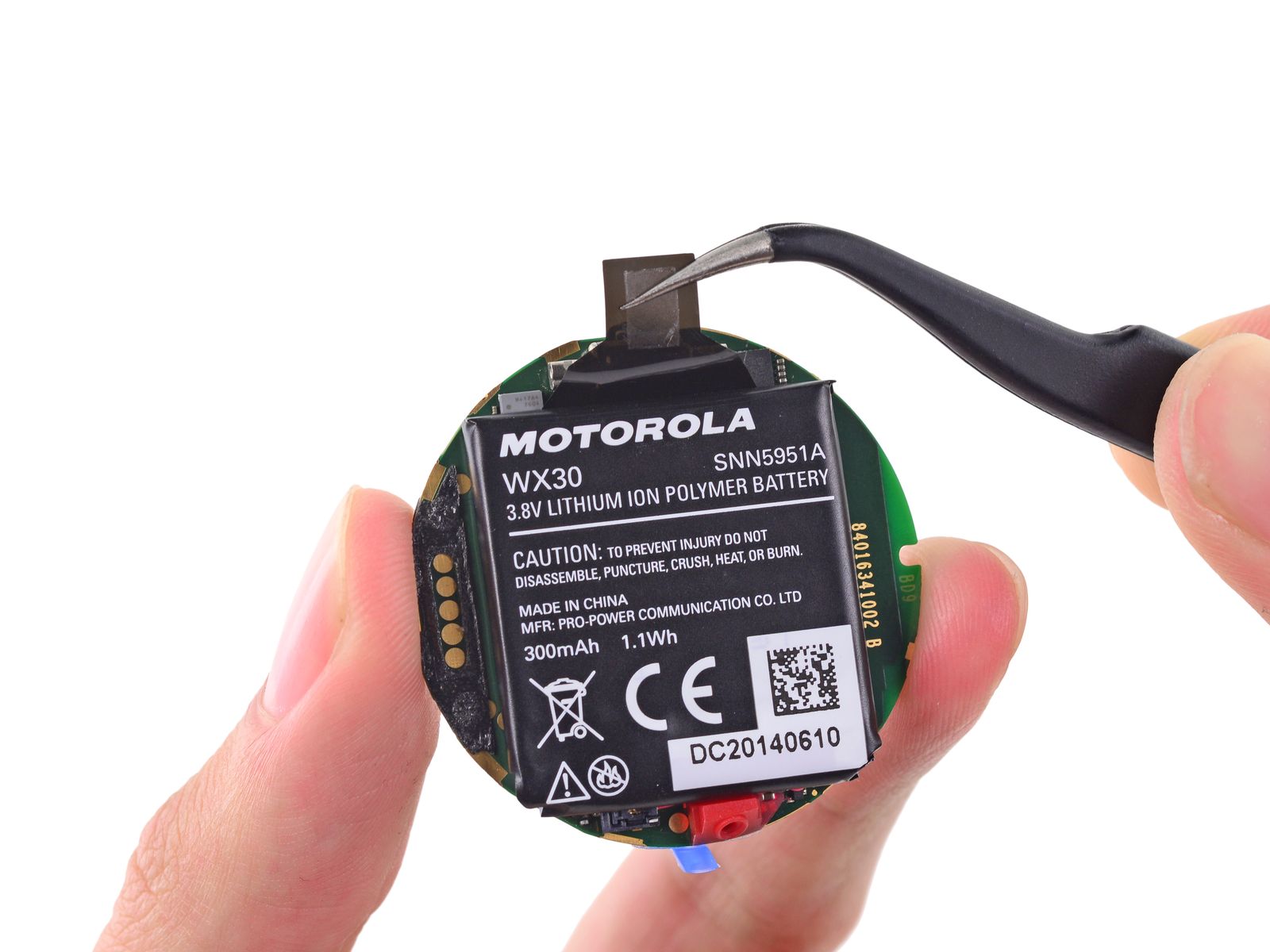 moto 360 batterie ifixit