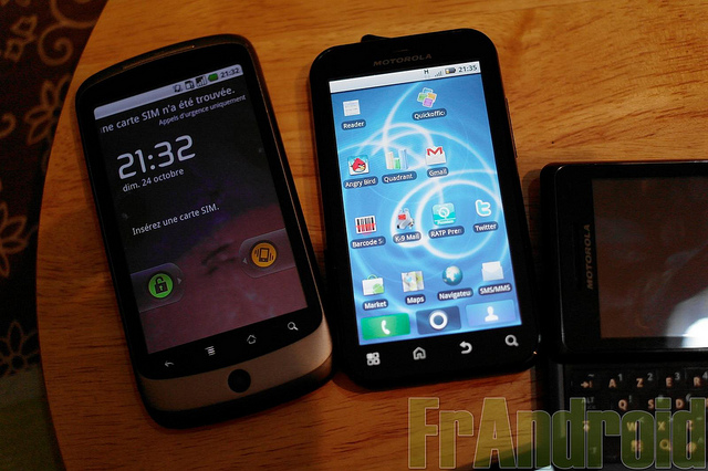 Nexus One et Motorola Defy, un beau couple !