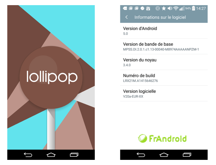 LG G3 Lollipop