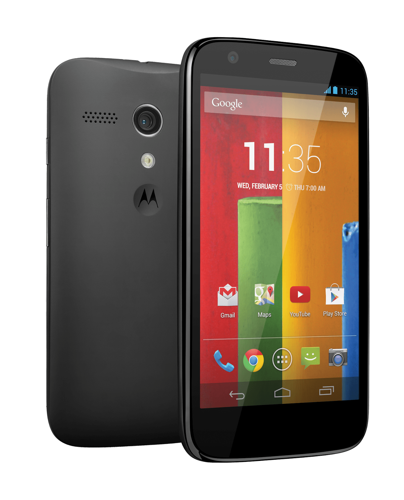 Moto G Frontback black