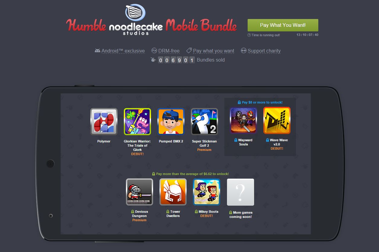 humble bundle mobile noodle cake